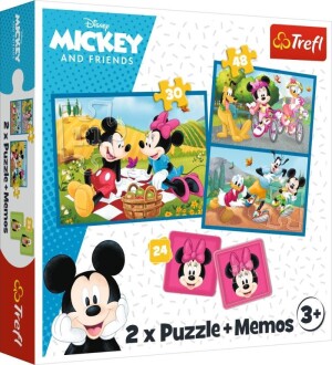 Product detail of Trefl Puzzle Mickey a přátelé / 30+48 dílků+pexeso