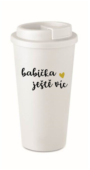 Product detail of BABIČKA JEŠTĚ VÍC - bílý termohrnek 475 ml