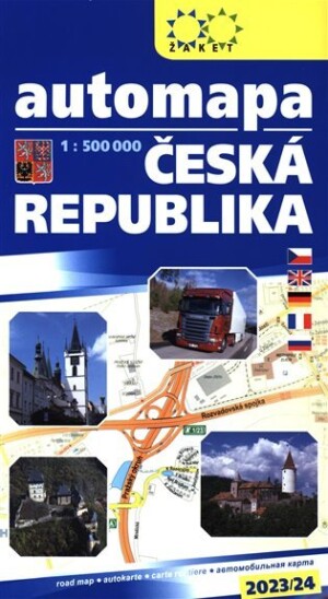Product detail of Automapa Česká republika 1: 500 000, 9.  vydání