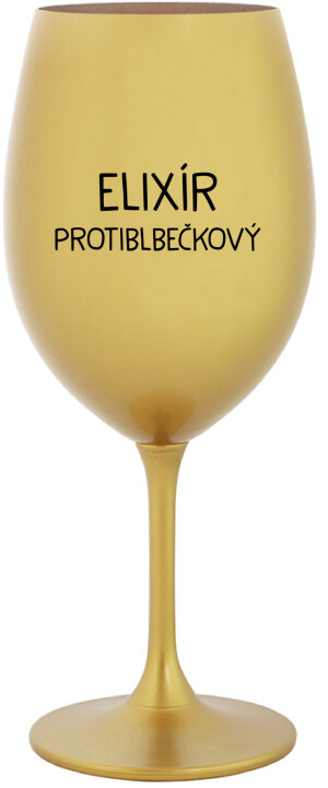 Product detail of ELIXÍR PROTIBLBEČKOVÝ - zlatá sklenice na víno 350 ml