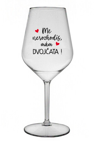 Product detail of MĚ NEROZHODÍŠ, MÁM DVOJČATA! - čirá nerozbitná sklenice na víno 470 ml