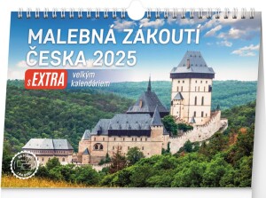 Product detail of Kalendář 2025 stolní: Malebná zákoutí Česka s extra velkým kalendáriem, 30 × 21 cm Slovensky