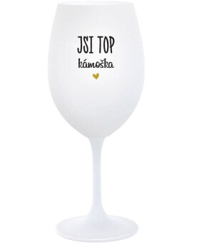 Product detail of JSI TOP KÁMOŠKA - bílá  sklenice na víno 350 ml