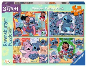 Product detail of Puzzle Disney: Stitch 4x100 dílků