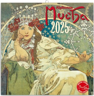 Product detail of Kalendář 2025 poznámkový: Alfons Mucha, 30 × 30 cm, 1.  vydání