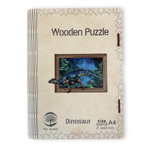 Product detail of Dřevěné puzzle/Dinosaurus A4 - EPEE