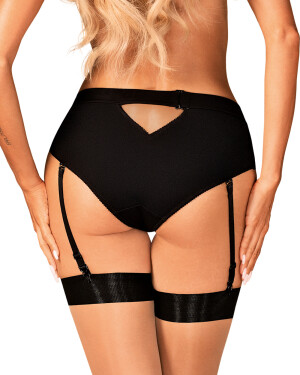 Product detail of Podvazkové kalhotky Editya garter panties - Obsessive černá M/L