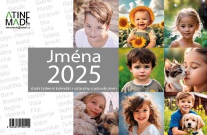 Product detail of Kalendář 2025 Jména, stolní, týdenní, 225 x 150 mm