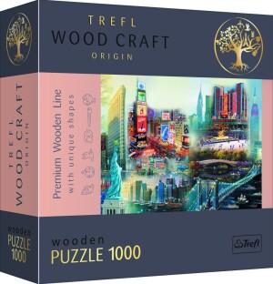 Product detail of Trefl Wood Craft Origin Puzzle Koláž New York 1000 dílků - Tolo