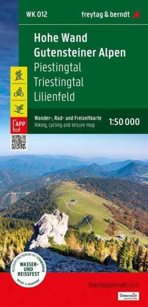 Product detail of Hohe Wand - Gutensteinské Alpy 1:50 000 / turistická, cyklistická a rekreační mapa