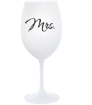Product detail of MRS. - bílá  sklenice na víno 350 ml
