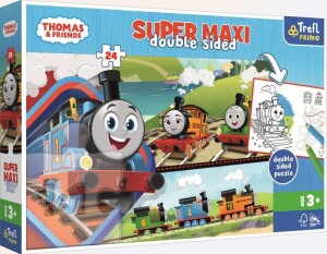 Product detail of Trefl Puzzle Mašinka Tomáš s přáteli Super maxi 24 dílků - oboustranné