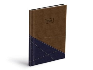 Product detail of Týdenní diář 2025 PU blue/brown