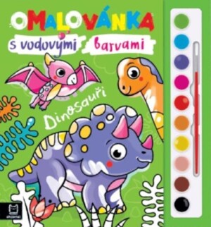 Product detail of Omalovánka s vodovými barvami Dinosauři - Anna Podgórska