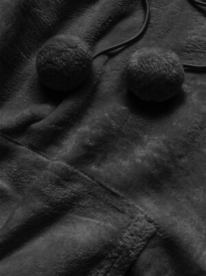 Product detail of Černá dámská plyšová mikina (HH033) odstíny černé M (38)