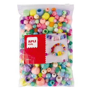 Product detail of Apli plastové korálky - jumbo pack, 300 ks, navlékací, mix velikostí a barev
