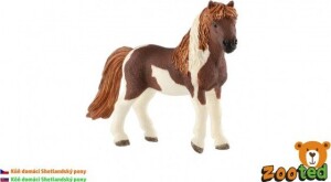 Product detail of Kůň domácí Shetlandský pony zooted plast 12cm v sáčku