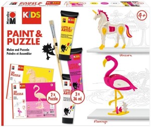 Product detail of Marabu KiDS Little Artist Paint&amp;Puzzle - Unicorn