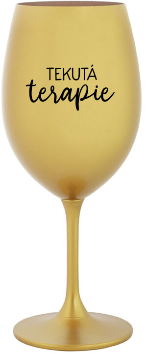 Product detail of TEKUTÁ TERAPIE - zlatá sklenice na víno 350 ml