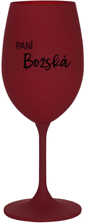 Product detail of PANÍ BOŽSKÁ - bordo sklenice na víno 350 ml