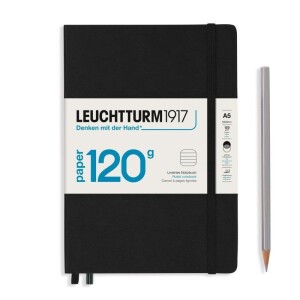 Product detail of Leuchtturm1917 Zápisník 120G Black A5 linkovaný