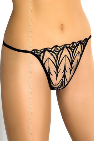 Product detail of Dámská Tanga V-5008 Lily - Axami béžovo-černá XL