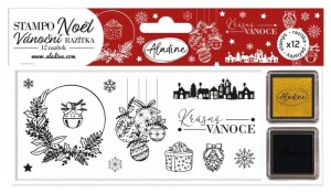Product detail of Aladine Razítka Stampo Noël - Krásné Vánoce 12 ks