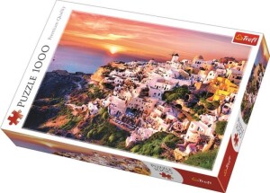 Product detail of Puzzle Západ slunce nad Santorini, Řecko 1000 dílků