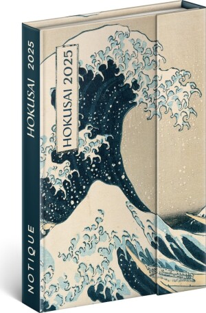 Product detail of NOTIQUE Týdenní magnetický diář Katsushika Hokusai 2025, 11 x 16 cm