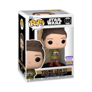 Product detail of Funko POP Movie: Star Wars - Young Leia with Lola (San Diego Comic Con Shared Exclusives)