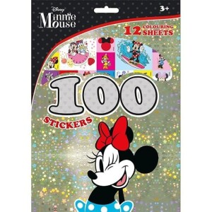 Product detail of Minnie - 100 samolepek s omalovánkovými listy, 1.  vydání