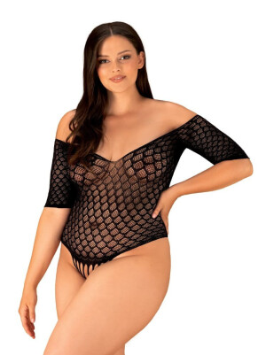 Product detail of Koketné body B131 teddy XL/XXL - Obsessive černá XL/XXL