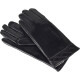 Semiline Dámské kožené antibakteriální rukavice P8209 Black S - thumb (1)