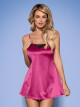 Košilka Satinia babydoll pink - Obsessive XXL růžova - thumb (1)