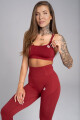 Sportovní podprsenka Seamless Bordo - Gym Glamour XS bordó - thumb (0)