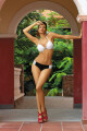 Plavky Miranda Bianco-Nero M-215 White and Black (172) - Marko S - thumb (1)