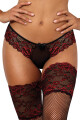 Sexy tanga V-10018 černá/červená - Axami XL - thumb (3)