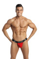 Pánské slipy otevřené Brave jock strap -  Anais červená M - thumb (1)