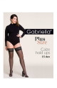 Samodržící punčochy Gabriella Plus Size 164 7-8 15 den MELISA 7/8-3XL/4XL - thumb (5)