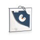 Ručník Zwoltex s kapucí Pingwinek White/Blue 90x90 - thumb (3)