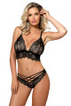 Dámská tanga Zuza black - ROZA černá S - thumb (1)