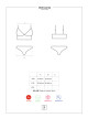 Sexy set Delicanta top & panties - Obsessive S/M mátová - thumb (0)