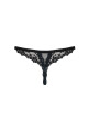 Erotická tanga Letica crotchless thong - OBSESSIVE černá S/M - thumb (2)