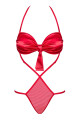 Erotické body Giftella teddy - OBSESSIVE Červená L/XL - thumb (0)