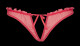 Tanga Plus Size V-8748 červená - Axami XXL - thumb (3)