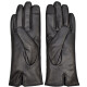 Semiline Dámské kožené antibakteriální rukavice P8205-0 Black M - thumb (4)