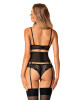 Kouzelný podvazkový pás Serena Love garter belt - Obsessive černá XL/2XL - thumb (1)
