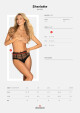 Sexy kalhotky Sharlotte panties - Obsessive černá S/M - thumb (2)