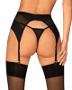 Elegantní podvazkový pás Chic Amoria garter belt - Obsessive černá M/L - thumb (3)
