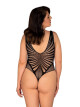 Krásné body B132 teddy XL/XXL - Obsessive černá XL/XXL - thumb (1)